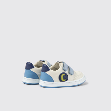 Back view of Runner Multicolored leather sneakers for kids