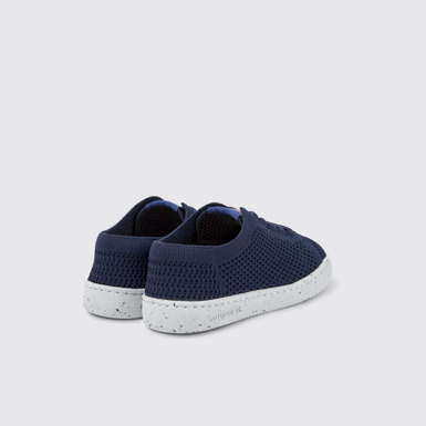 Back view of Peu Touring Blue Textile Slip-on