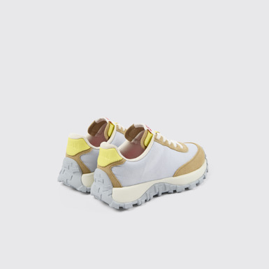 Back view of Drift Trail Gray Textile/Nubuck Sneaker