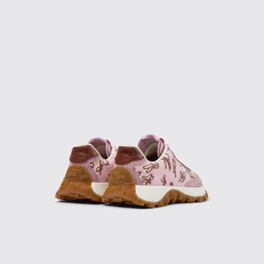 Back view of Drif Trail Multicolor Recycled PET and Nubuck Sneakers for Kids.
