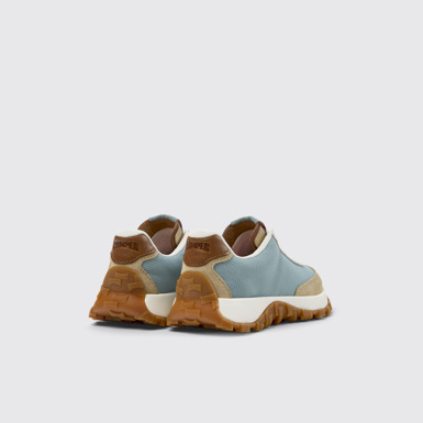 Back view of Drift Trail Multicolor Recycled PET and Nubuck Sneakers for Kids.