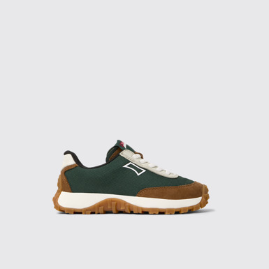 Side view of Drift Trail Multicolor Textile and Nubuck Sneakers for Kids.