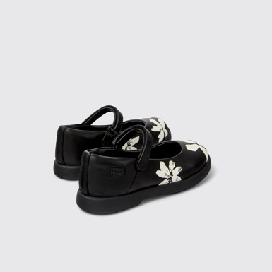 Back view of Twins Multicolor Leather Ballerinas for Kids.