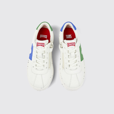Twins Białe sneakersy ze skóry
