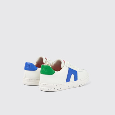 Back view of Twins White Leather Sneaker