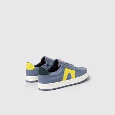 Back view of Twins Multicolor leather sneakers for kids