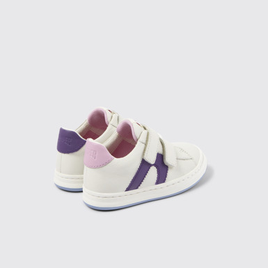 Back view of Twins White Leather Sneaker