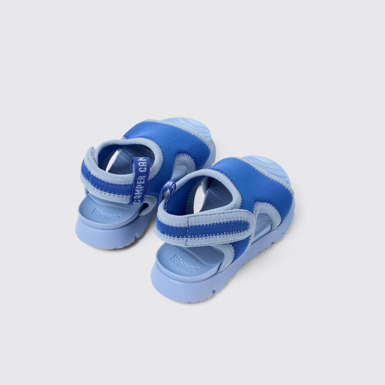 Back view of Oruga Blue Textile Sandal