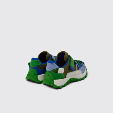 Back view of Twins Multicolored Textile/Leather Sneaker