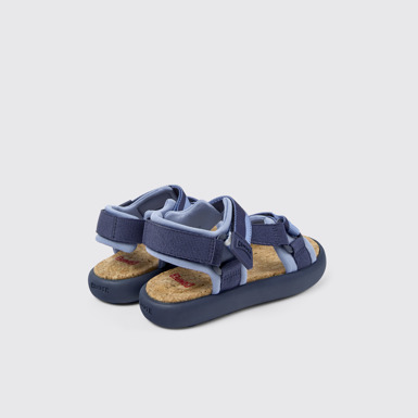 Back view of Pelotas Flota Blue Textile Sandal