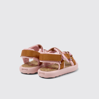 Back view of Pelotas Flota Multicolor Recycled PET Sandal for Kids.