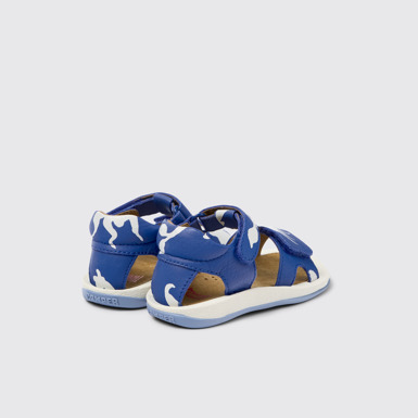 Back view of Twins Multicolored Leather Sandal