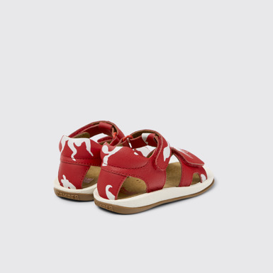 Back view of Twins Multicolored Leather Sandal
