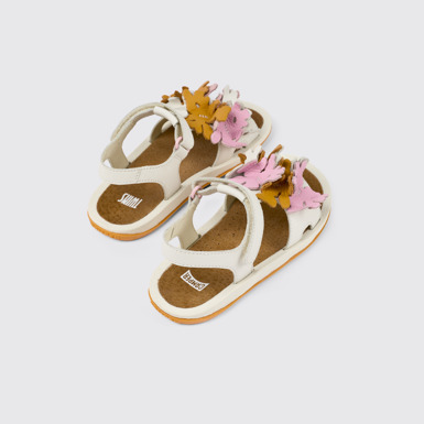 Back view of Twins Multicolored Leather Sandal