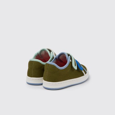 Back view of Twins Green Textile Sneaker