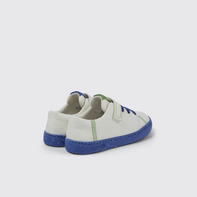 Back view of Twins White Textile Slip-on