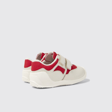 Back view of Dadda Multicolor Textile and Leather Sneakers for Kids.