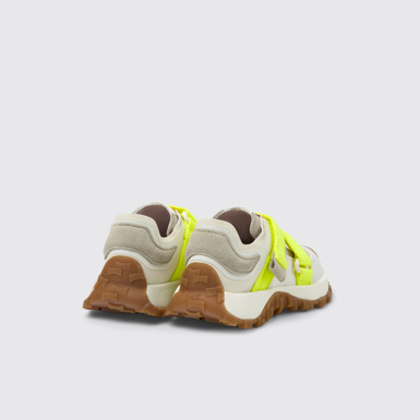 Back view of Drif Trail Multicolor Recycled PET and Nubuck Sneakers for Kids.