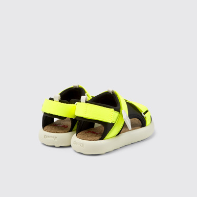 Back view of Pelotas Flota Multicolor Recycled PET Sandals for Kids.