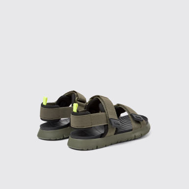 Back view of Oruga Multicolor Textile Kids' Sandals.