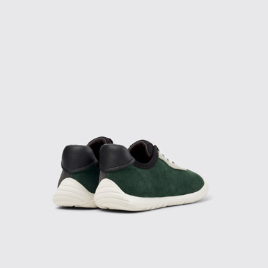 Back view of Twins Multicolor Nubuck and Leather Sneakers for Kids.