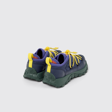 Back view of Bobo Choses x Camper Multicolor Textile and Leather Sneakers for Kids.