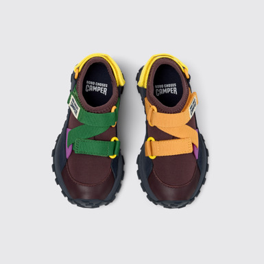 Twins Wielokolorowe sneakersy dziecięce tkaniny i nubuku.