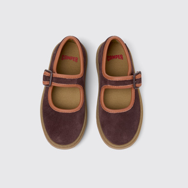Overhead view of Kiddo Multicolor Nubuck and Leather Shoes for Kids.