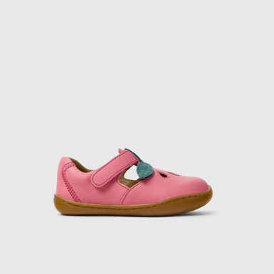 Twins Sandalias cerradas de piel rosa para niños.