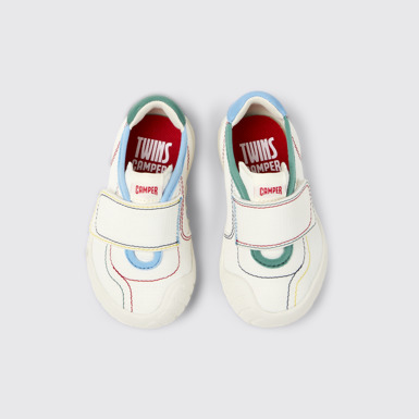 Twins Sneakers de tejido y piel multicolor para niños.