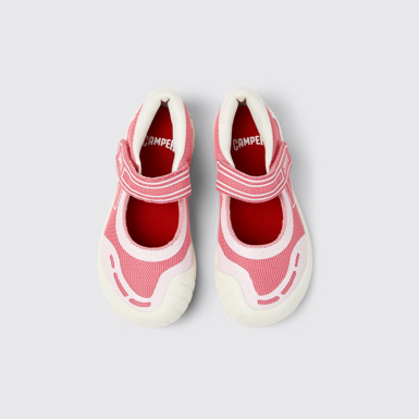 Peu Path Sabates de teixit roses per a infants.