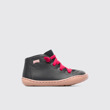 Side view of Peu Grey Boots for Kids