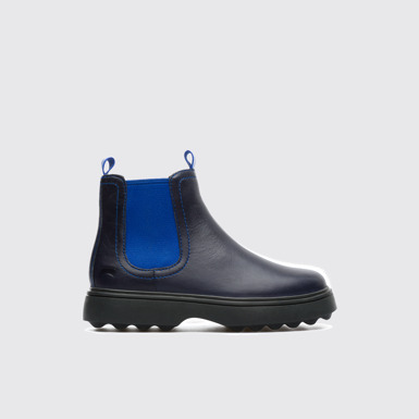 Side view of Norte Blue Boots for Kids