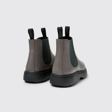 Norte Bottes en cuir gris pour enfant