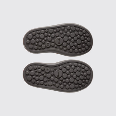 The sole of Twins Brown Boots for Kids