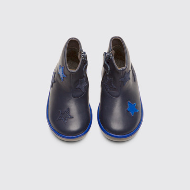 Overhead view of Twins Blue Boots for Kids