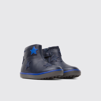 Front view of Twins Blue Boots for Kids