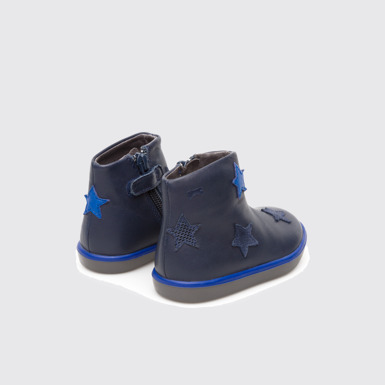 Back view of Twins Blue Boots for Kids
