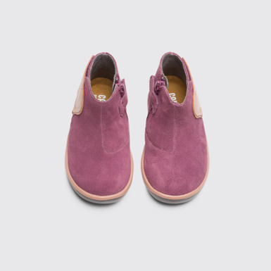 Overhead view of Pursuit Purple Boots for Kids