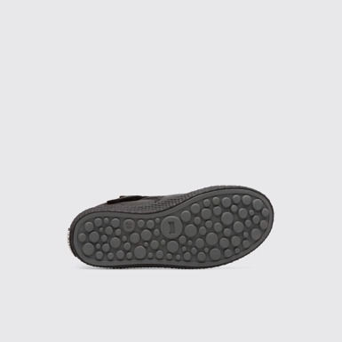 The sole of Pursuit Black Sneakers for Kids