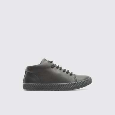 Side view of Pursuit Black Sneakers for Kids