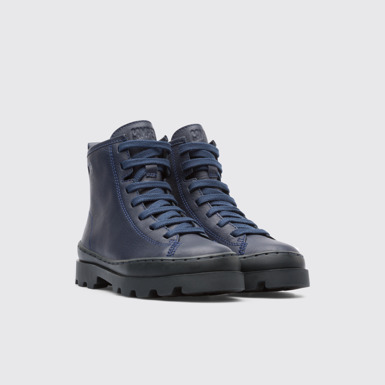 Front view of Brutus Blue Boots for Kids