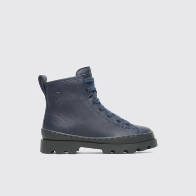 Side view of Brutus Blue Boots for Kids