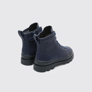 Back view of Brutus Blue Boots for Kids