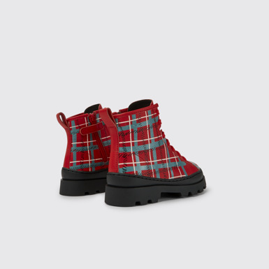 Brutus Bota de pell multicolor amb cordons