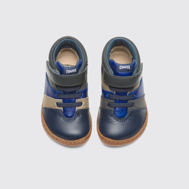 Overhead view of Twins Multicolor Boots for Kids