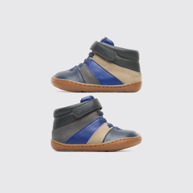 Side view of Twins Multicolor Boots for Kids