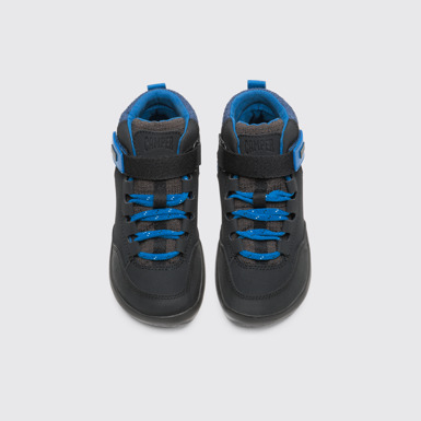Overhead view of Ergo Blue ankle boot for boys