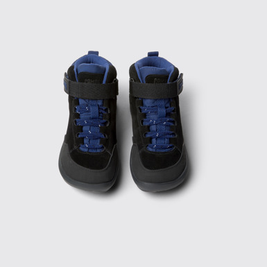 Overhead view of Ergo Nubuck and textile ankle boots