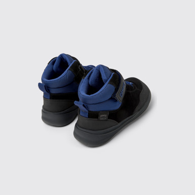 Back view of Ergo Nubuck and textile ankle boots